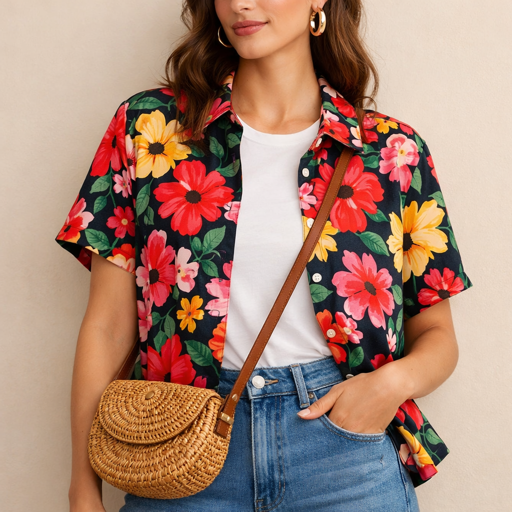 image from Best Printed Blouses To Instantly Elevate A Simple Outfit