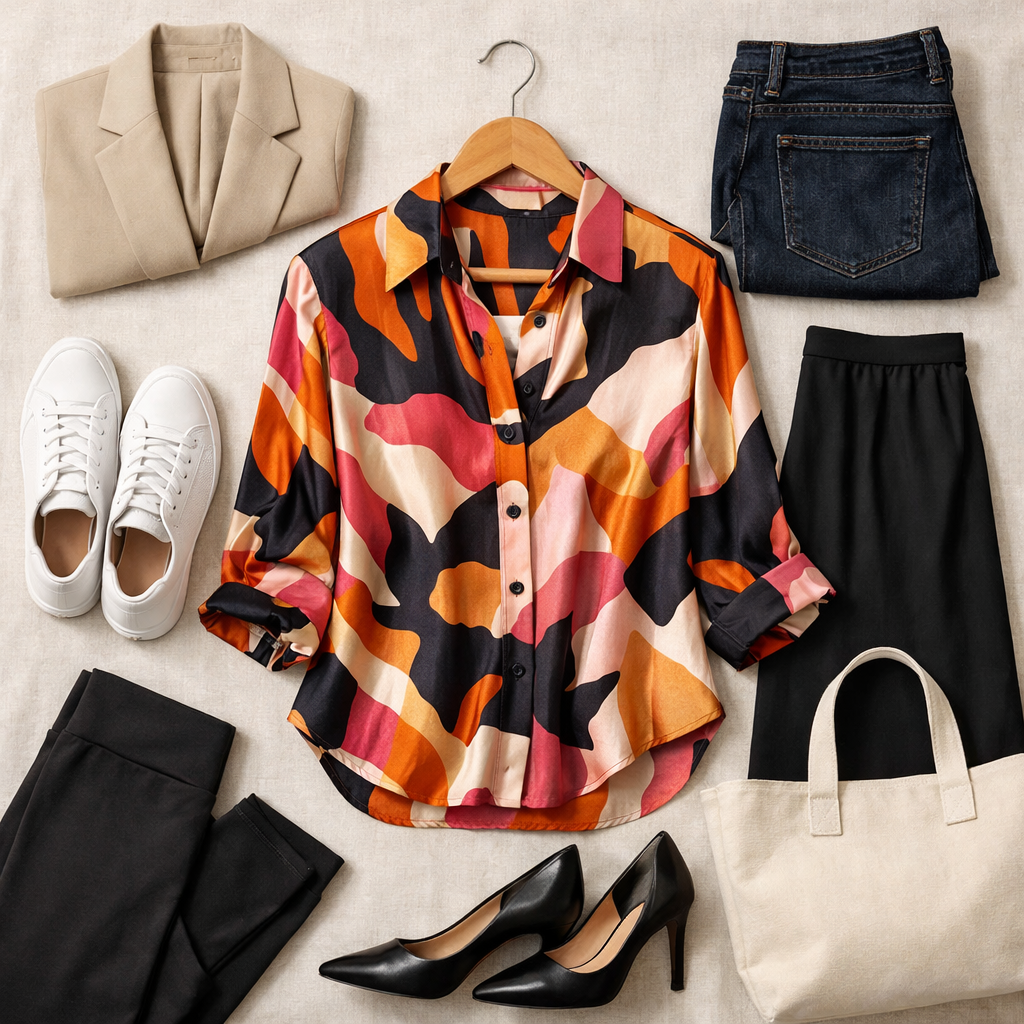 image from Build a Capsule Wardrobe Around One Statement Top for Any Occasion