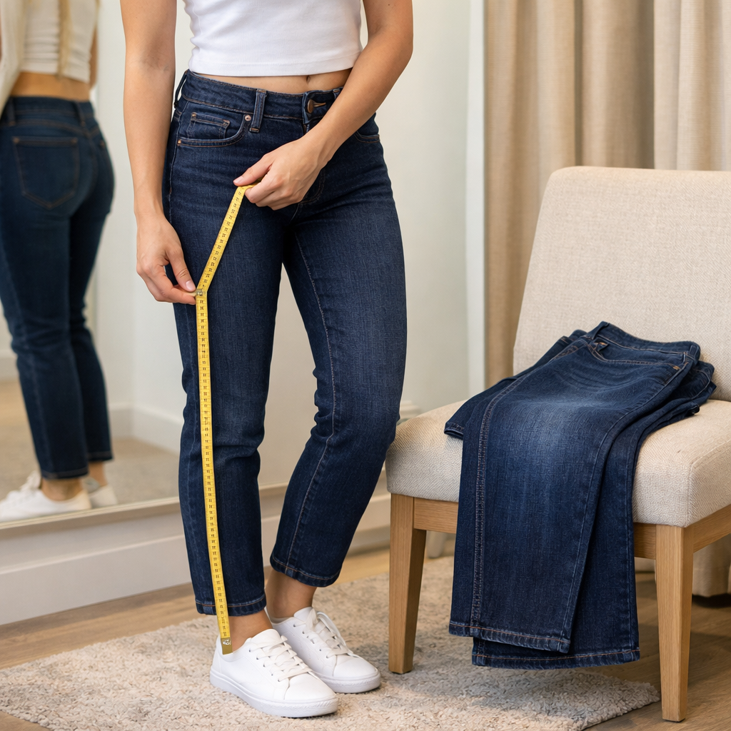 image from How to Choose Petite Jeans with the Right Inseam Length