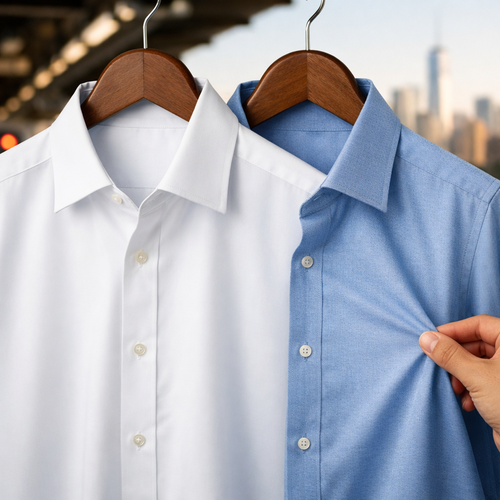 image from Non-Iron vs Performance Dress Shirts: Best for Daily Commuters