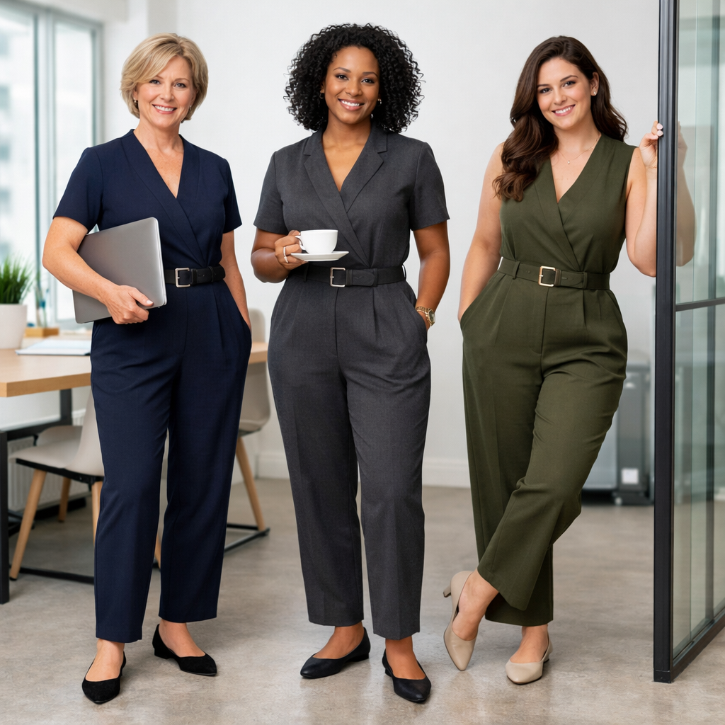 image from Struggling With Dress Codes? Best Women's Office Jumpsuits To Try